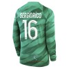 Officiële Voetbalshirt Doelman Paris Saint-Germain Sergio Rico 16 Thuis 2023-24 Lange Mouw - Heren